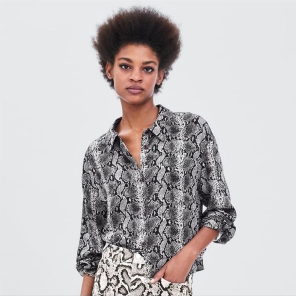 Snakeskin Blouse